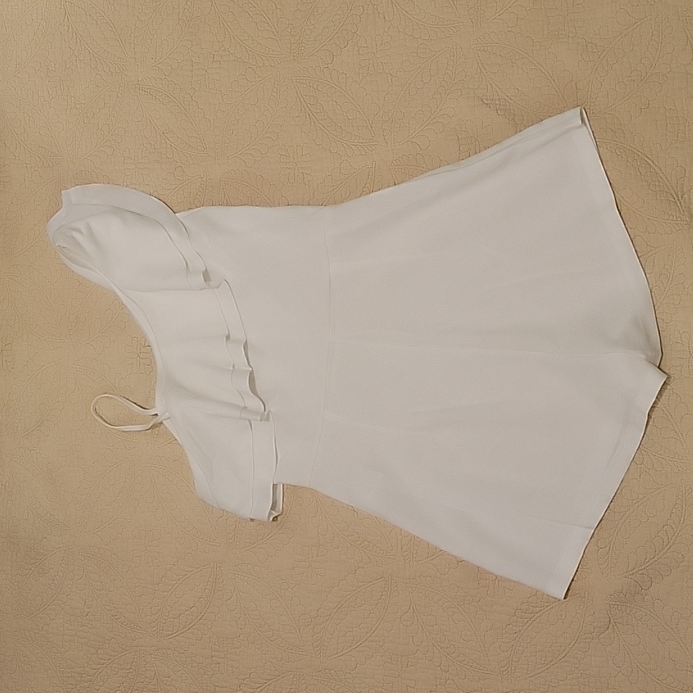 White Ruffle Romper. Small - Picture 3 of 5